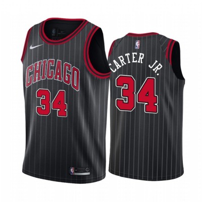 Nike Chicago Bulls #34 Wendell Carter Jr. Black 2019-20 Statement Edition NBA Jersey Men's